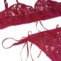 Image 3 of RED LACE set