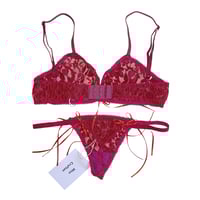 Image 2 of RED LACE set