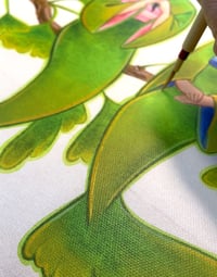 Image 3 of 'Ginkgo Whispers' 1/1 Artist Embellished Canvas Wrap