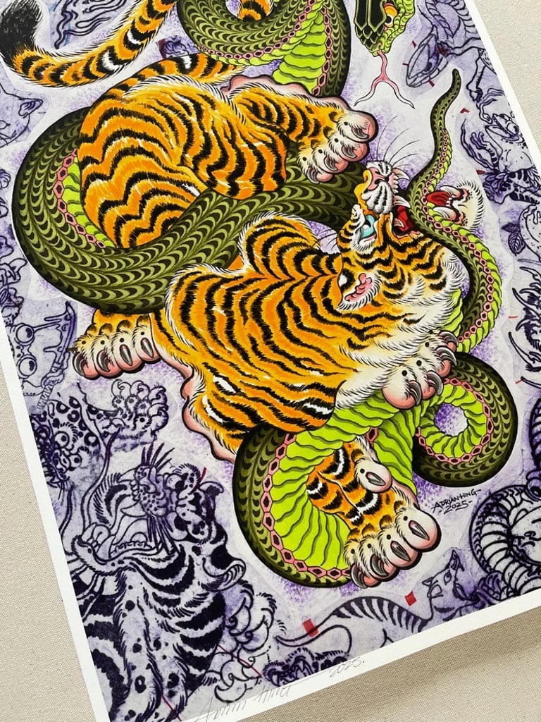 Stencil Tiger (A3 size) Image 2