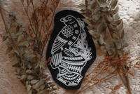 Image 1 of Crow and Helmet Patch