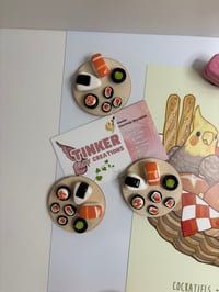 Image 2 of Sushi platter magnets and keychain 
