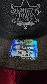 Image 2 of Spaghetty Town flat bill embroidered logo hat