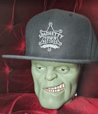 Image 1 of Spaghetty Town flat bill embroidered logo hat