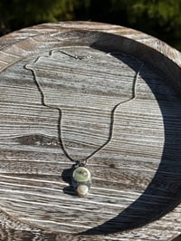 Image 2 of Green Bird and Pearl necklace 