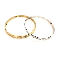 Image 3 of Ruler bangle~brass or sterling 