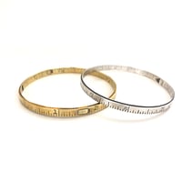 Image 1 of Ruler bangle~brass or sterling 