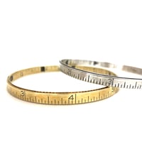 Image 2 of Ruler bangle~brass or sterling 