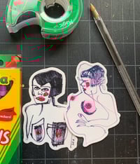 Image 2 of Free the Nipple: Maybeline Vinyl Sticker • Original Art • 2.5" × 3.5"