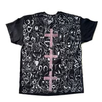 Image 2 of TOYBOXCOFFIN ALL OVER PRINT SHIRT ON BLACK (SIZE XL ONLY)