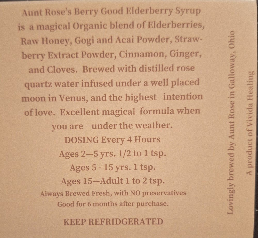 Image of Aunt Rose's Elderberry Magic - 16 oz.