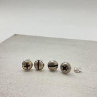 Image 7 of round screw earrings