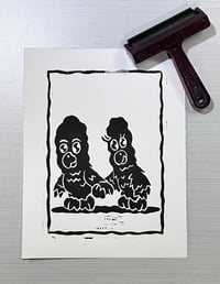 Image 3 of "BADABADA BIRDS" LINOCUT PRINTS