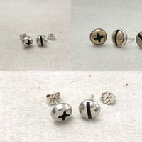 Image 1 of round screw earrings