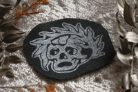 Image 2 of Skull and Flames Patch 