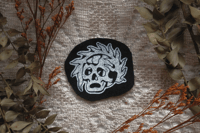Image 1 of Skull and Flames Patch 