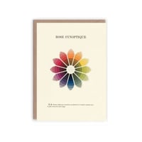 Ikonink Colour Chart Card - Rose Synoptique