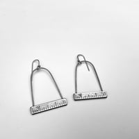 Image 2 of Ruler swing earrings 
