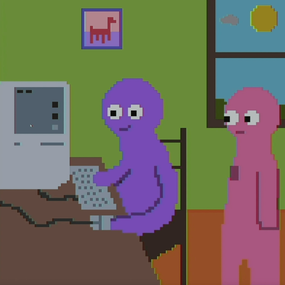 Tux and Fanny painting - New Computer