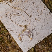 Image 3 of Pendentif - Lune De Quartz Et Améthyste