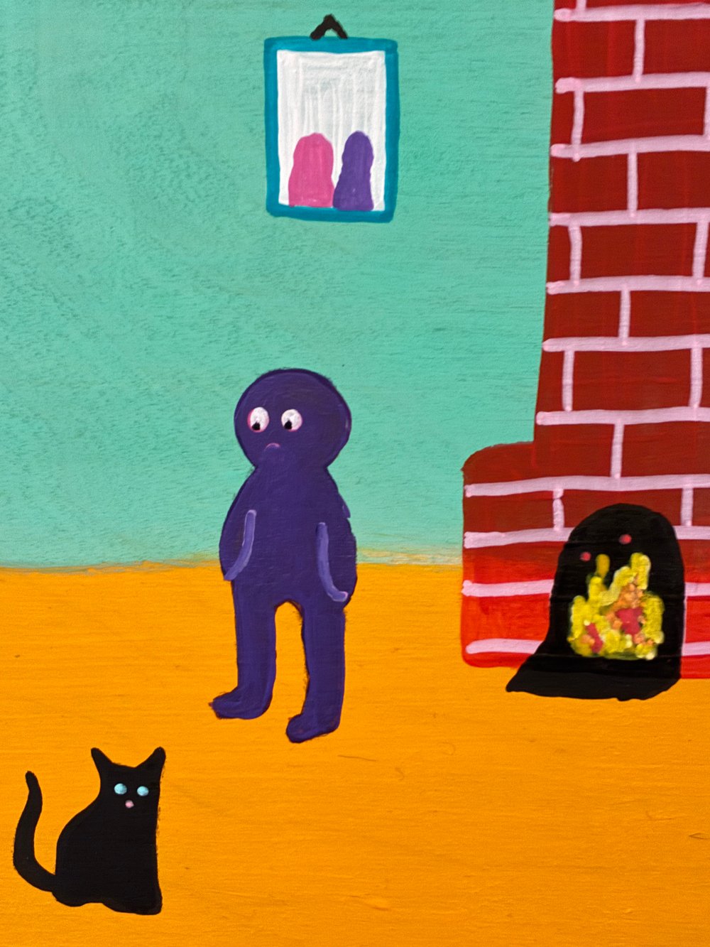 Tux and Fanny painting - New Cat