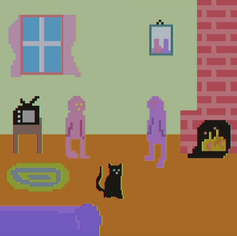 Tux and Fanny painting - New Cat