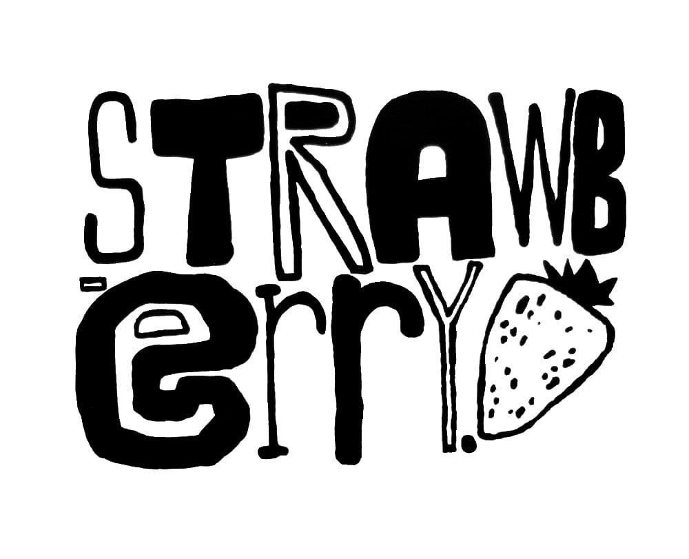 Image of StRAWbERRY - 5" X 7" CANVAS