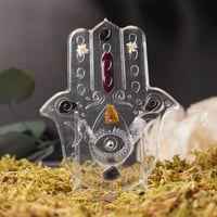 Image 1 of Plateau - Main De Hamsa Foncé