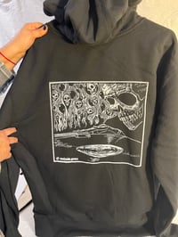 Image 1 of Vinyl Skeleton Black Hoodie