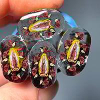 Image 1 of Virgen Mary with roses cane 6.38 grams 23mm