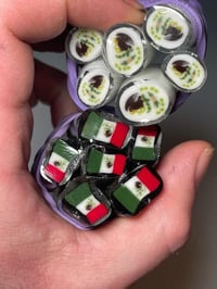 Image 3 of Mexico flag cane 2.87 grams 11mm