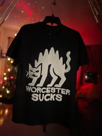 Image 1 of The Outdoor Cat (White On Black)