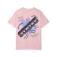 Image 17 of Unisex Garment-Dyed T-shirt with "Strive" and Positive Phrases Design