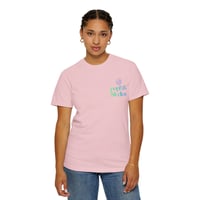 Image 19 of Unisex Garment-Dyed T-shirt with "Strive" and Positive Phrases Design