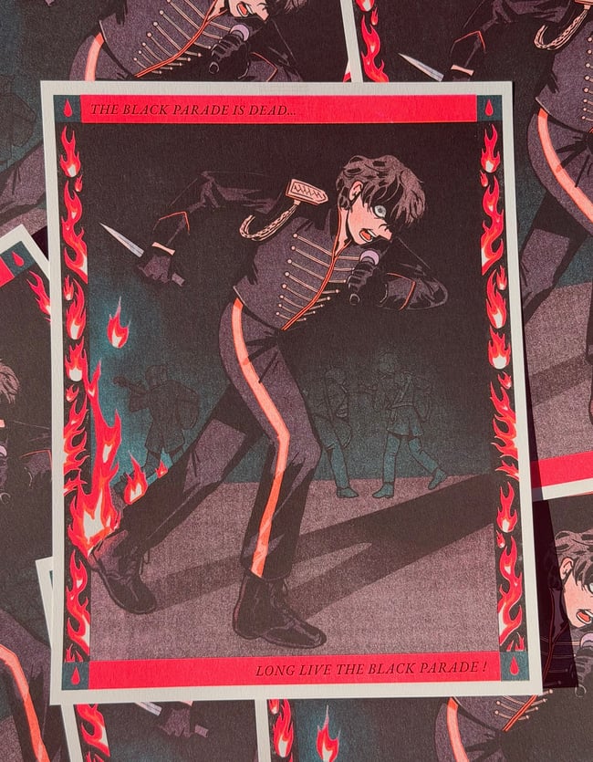 PREORDER [ MCR ] Long Live the Black Parade Riso Print