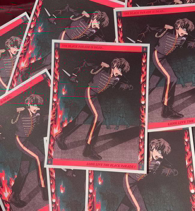PREORDER [ MCR ] Long Live the Black Parade Riso Print