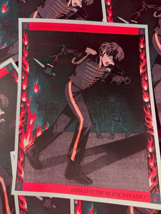 PREORDER [ MCR ] Long Live the Black Parade Riso Print