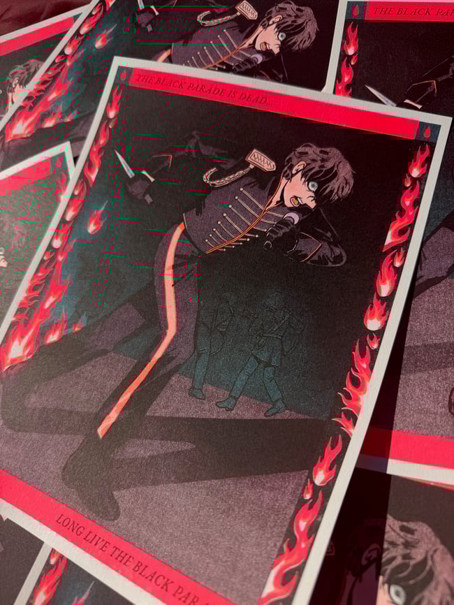 PREORDER [ MCR ] Long Live the Black Parade Riso Print