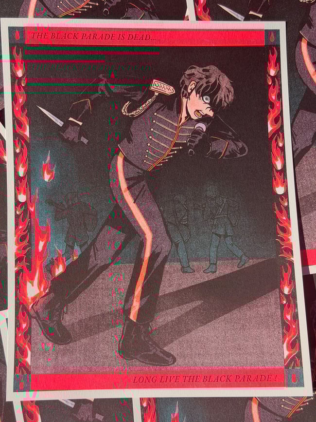 PREORDER [ MCR ] Long Live the Black Parade Riso Print
