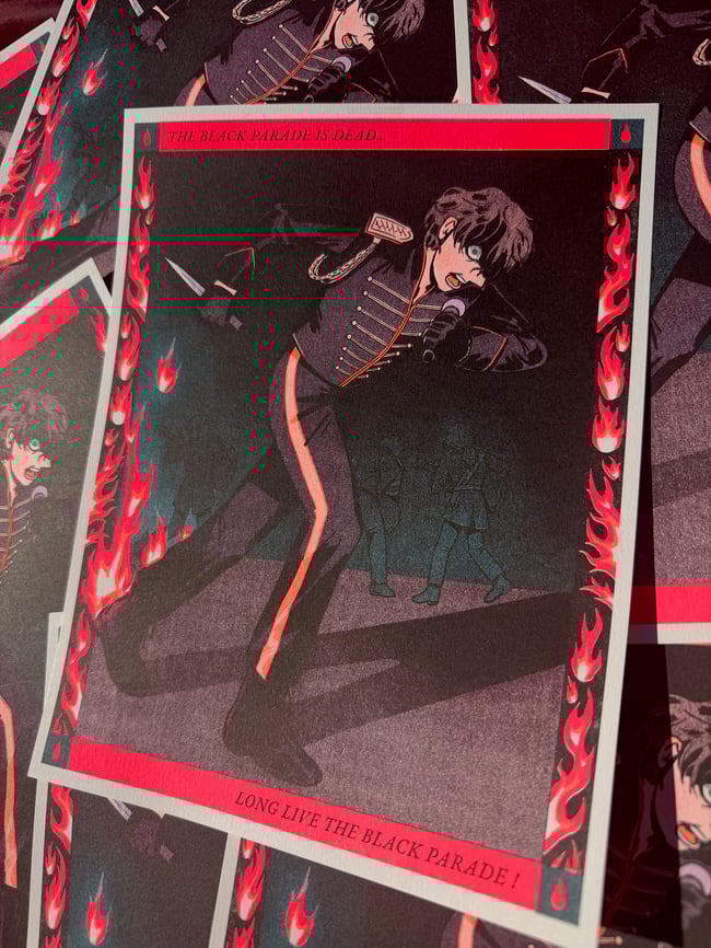 PREORDER [ MCR ] Long Live the Black Parade Riso Print