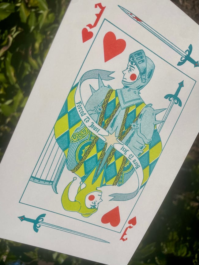 Born To Jest Riso Print