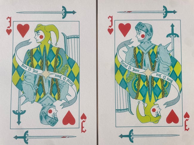 Born To Jest Riso Print