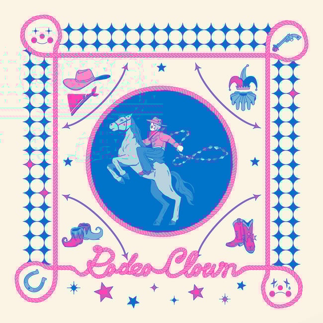 Rodeo Clown Riso Print