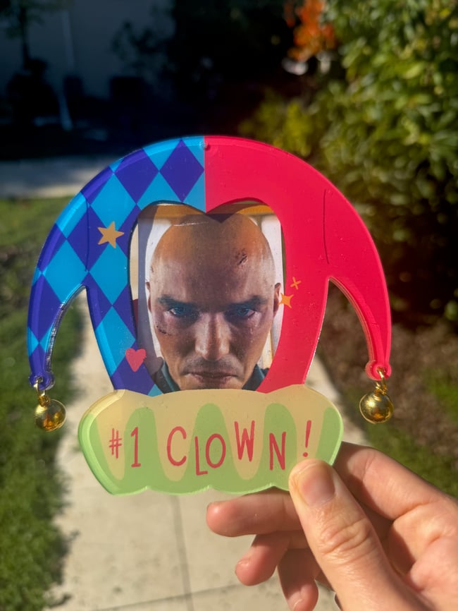 #1 Clown! Photo Card Holder
