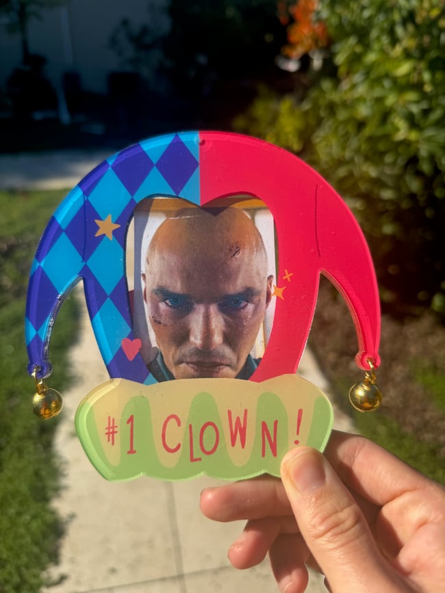 #1 Clown! Photo Card Holder