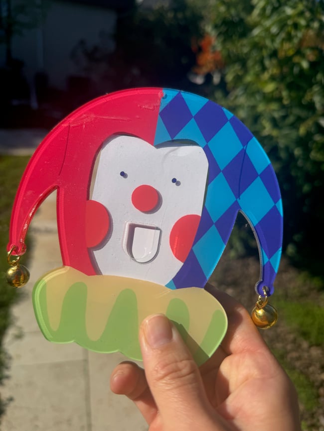 #1 Clown! Photo Card Holder