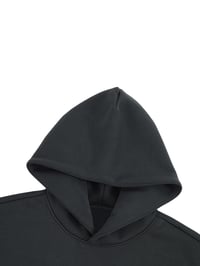 Image 3 of 500 GSM Staple Heavyweight Fleece Hoodie "BLACK"