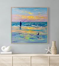 Image 1 of Original Framed Art ‘Morning Catch’