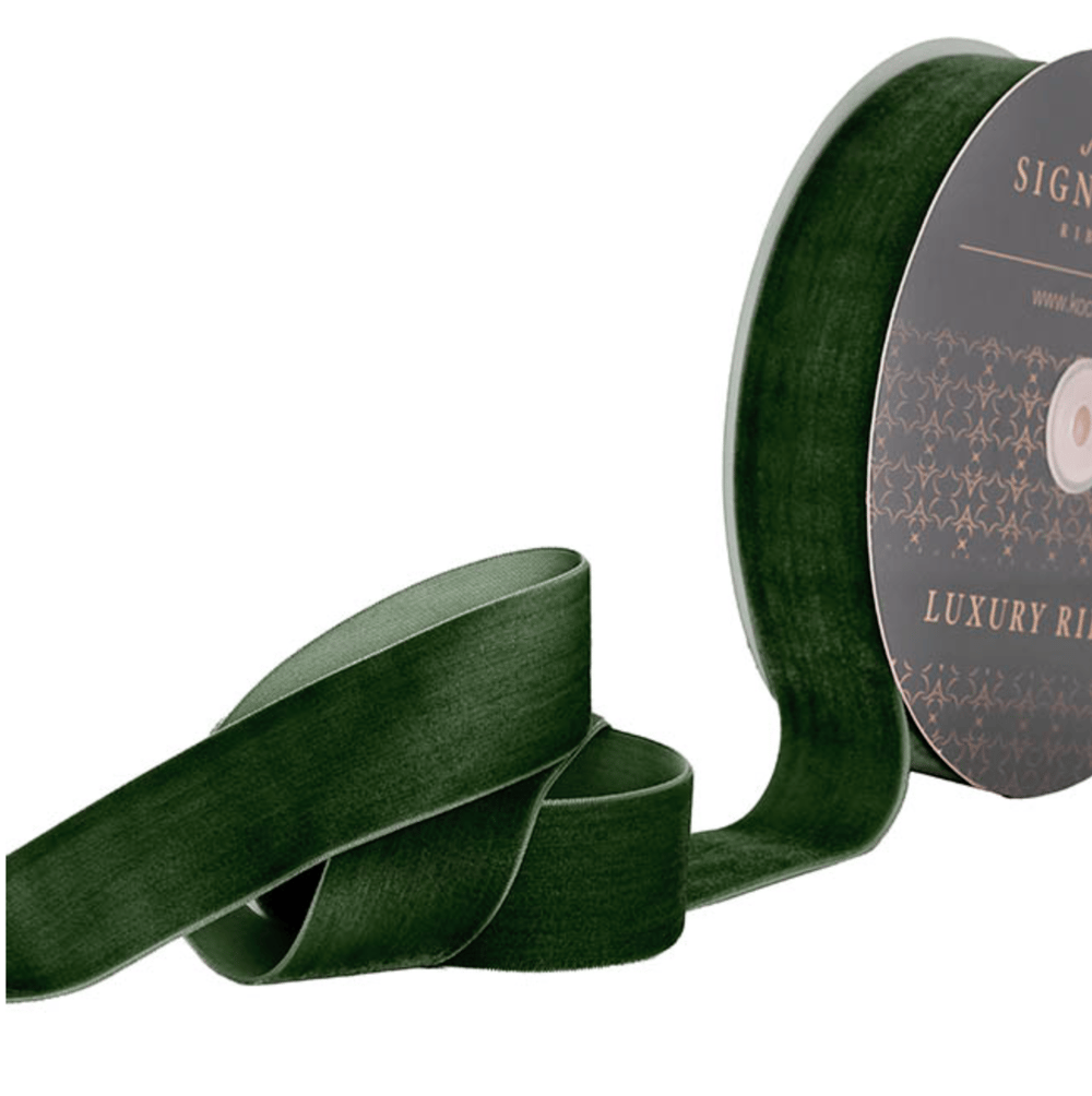 Image of 20 Meter Moss Velvet Ribbon