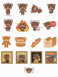 Stickers (bear)